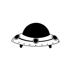 Ufo icon vector. Flying saucer illustration sign. Alien symbol or logo.