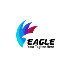 Eagle logo with elegant design and luxury