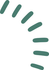 Hand drawn abstract shapes flat icon