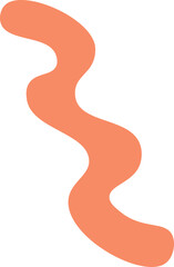 Hand drawn abstract line shapes flat icon