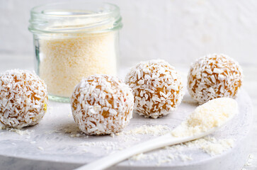 Coconut Vegan Sweets, Delicious Candy Balls, Healthy Candies