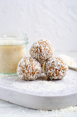 Coconut Vegan Sweets, Delicious Candy Balls, Healthy Candies