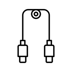 Data cable icon. sign for mobile concept and web design. vector illustration