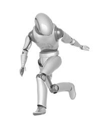 droid is running and also looking back