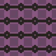 seamless purple geometric pattern with black ornament
