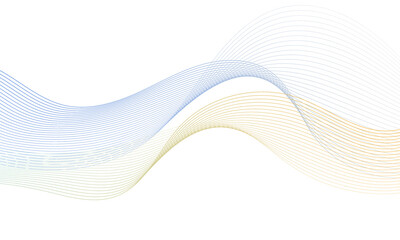 Abstract colorful luxury background with wave element for design.Digital frequency track equalizer.Stylized curved wavy line art background.Wave with lines created using blend tool.Vector illustration