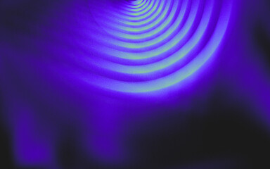 Abstract modern neon background. Minimalistic technological wallpaper with circles. UFO
