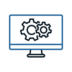 Setting icon. sign for mobile concept and web design. vector illustration