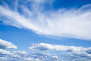 Obraz premium A beautiful sky clouds in nature in an atmosphere of clean air