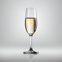 glass of champagne Generative AI