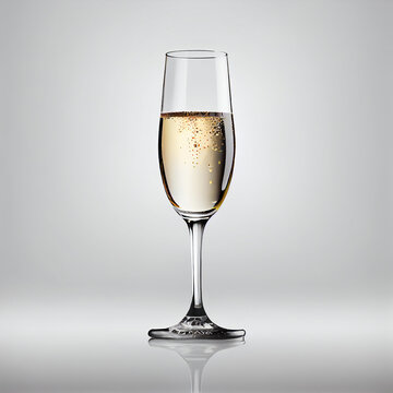 glass of champagne Generative AI