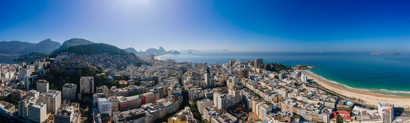 Obraz premium Praia de Copacabana - Copacabana Beach Aerial Picture - Rio de Janeiro