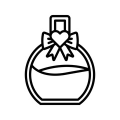 Perfume icon. love sign for mobile concept and web design. vector illustration