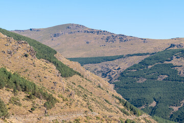 Fototapeta na wymiar Sierra Nevada mountains in the south of Spain