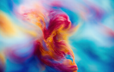 Colorful abstract ink background