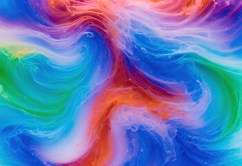 Abstract liquid background image with a mix of warm and cool tones