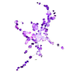 Neon purple plant from film avatar from planet Pandora