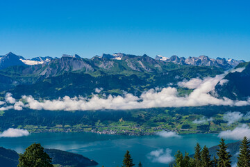 Switzerland 2022, Beautiful view of the Alps. Klewenalp.