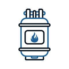 Gas cylinder icon. sign for mobile concept and web design. vector illustration