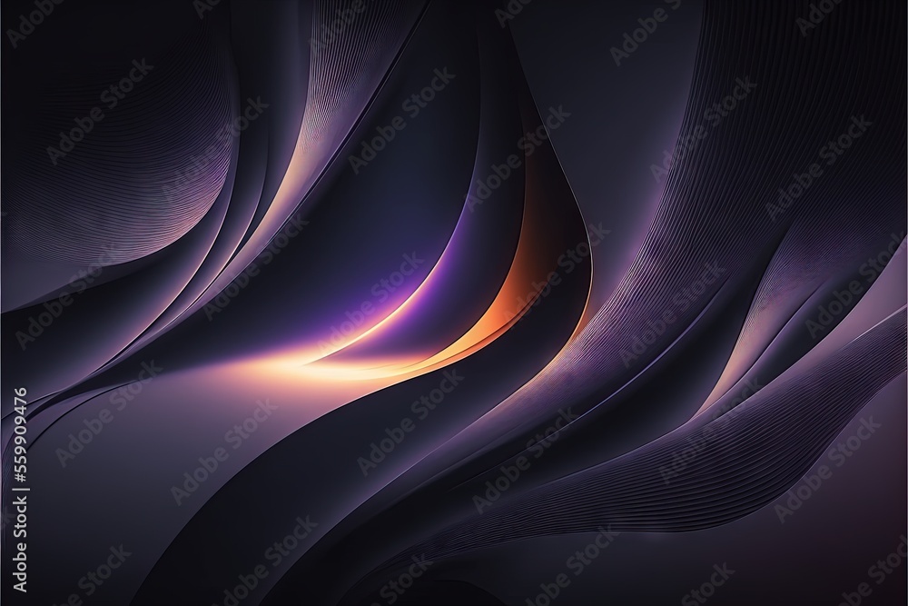 Poster a purple abstract background with a black background and a white background with a purple and orange