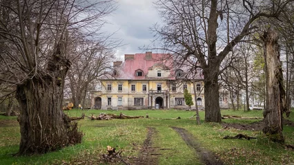 Fotobehang Chocoladebruin The Palace in Bałtów - the palace of the Drucki-Lubecki family.It was built by Prince Alexander in 1894-1899.  © jarizPJ