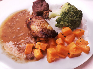 Typical Brazilian meal called Prato Feito