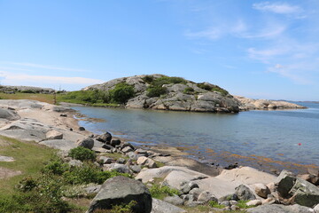 Fototapeta na wymiar Landscape of Stora Amundön island in Gothenburg, Sweden