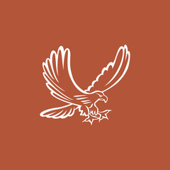 dove of peace logotype vector icon design