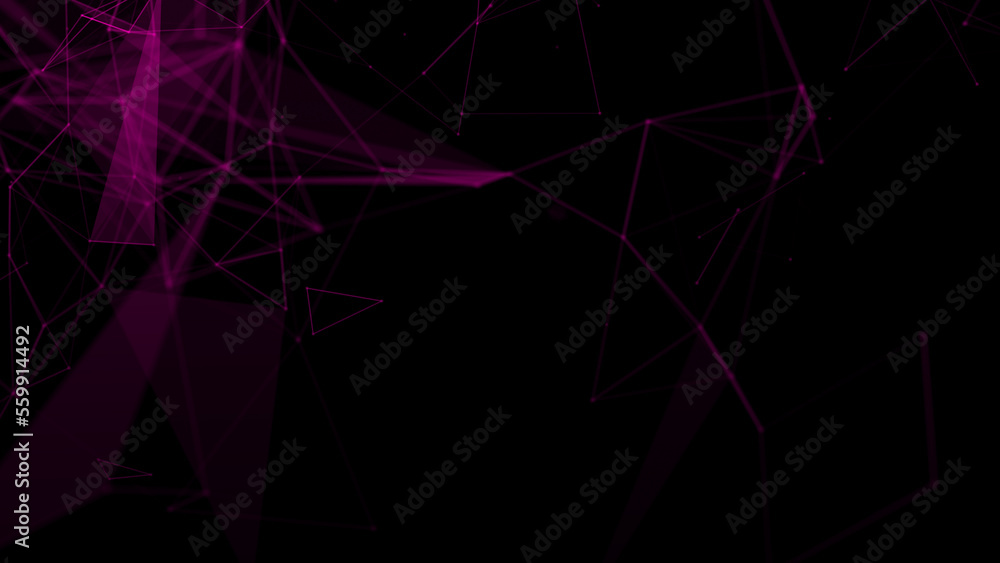 Poster abstract plexus geometry background. digital technology network connection concept. 3d rendered illu