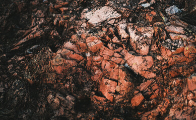 pink granite detail