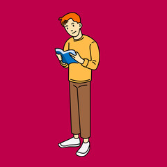 person with a book