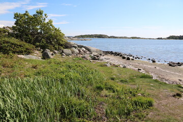 Summer at Stora Amundön island in Gothenburg, Sweden