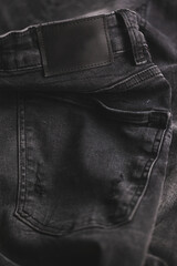 Blue jeans textures and colours with many details creating patterns and backgrounds 