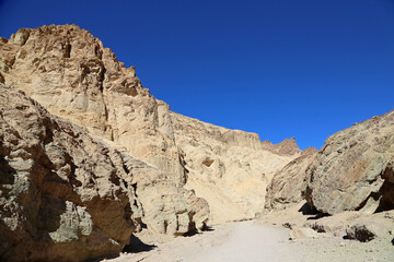 Fototapeta na wymiar Walking Golden Canyon - Death Valley NP, California