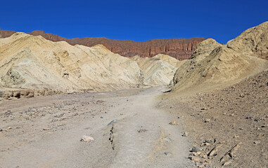 Fototapeta na wymiar Wide wash in Golden Canyon - Death Valley NP, California