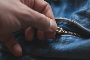 Blue jeans textures and colours with many details creating patterns and backgrounds 