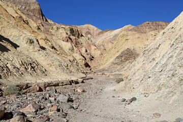 Rocky trail in Golden Canyon - Death Valley NP, California