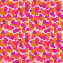 Abstract circle seamless watercolor paint polka dots pattern for wrapping paper and fabrics and linens