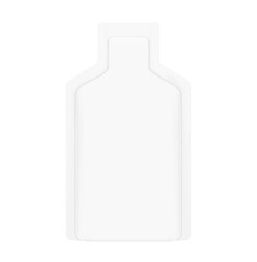 Sachet bag mockup. Vector illustration isolated on white background. Front view. Can be use for template your design, presentation, promo, ad. EPS10.