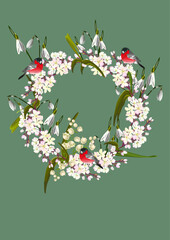 spring composition, conveys the aroma of spring and freshness, tenderness and happiness, abstraction