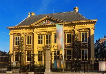 External view of Mauritshuis, art museum in The Hague, South Holland, Netherlands.