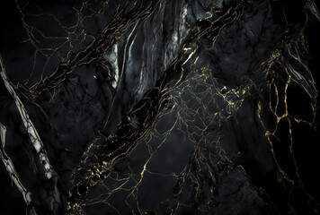 Obraz na płótnie Canvas Luxury black gold Marble texture background. Panoramic Marbling texture design for Banner, invitation, wallpaper, headers, website, print ads, packaging design template.