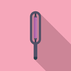 Uvc lamp icon flat vector. Air device. Medical care