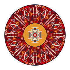 Kilim round design element 2