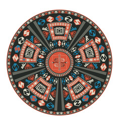 Kilim round design element 3