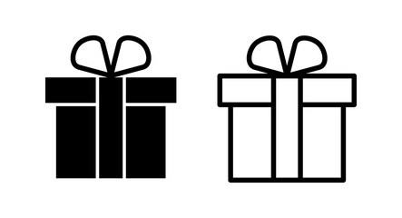 Gift icon vector illustration. gift sign and symbol. birthday gift