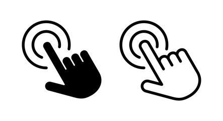 Hand click icon vector illustration. pointer sign and symbol. hand cursor icon