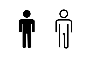 Man icon vector illustration. male sign and symbol. human symbol
