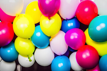 Fototapeta na wymiar colorful balloons background
