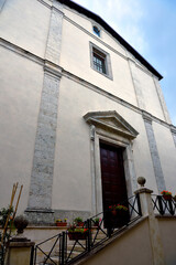 Fototapeta na wymiar Church of San Pietro Apostolo Fiuggi Italy